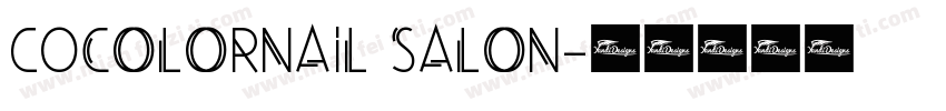 coCOLORNAIL SALON字体转换